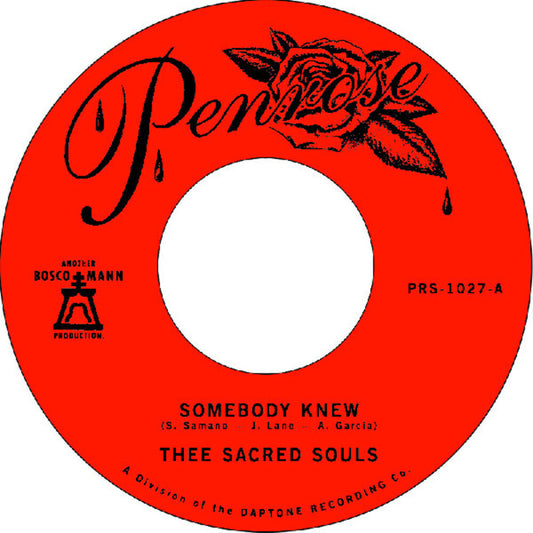 Thee Sacred Souls - Somebody Knew / We Don't Have To Be Alone [LP]