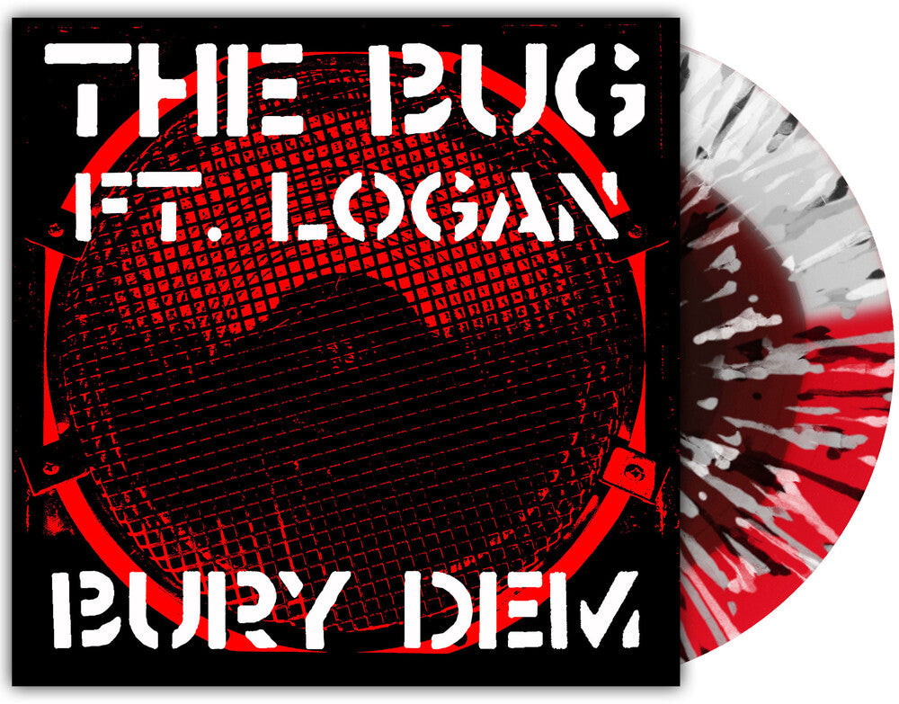 The Bug -  Burials / Mud [LP Red White Half and Half with Splatter]