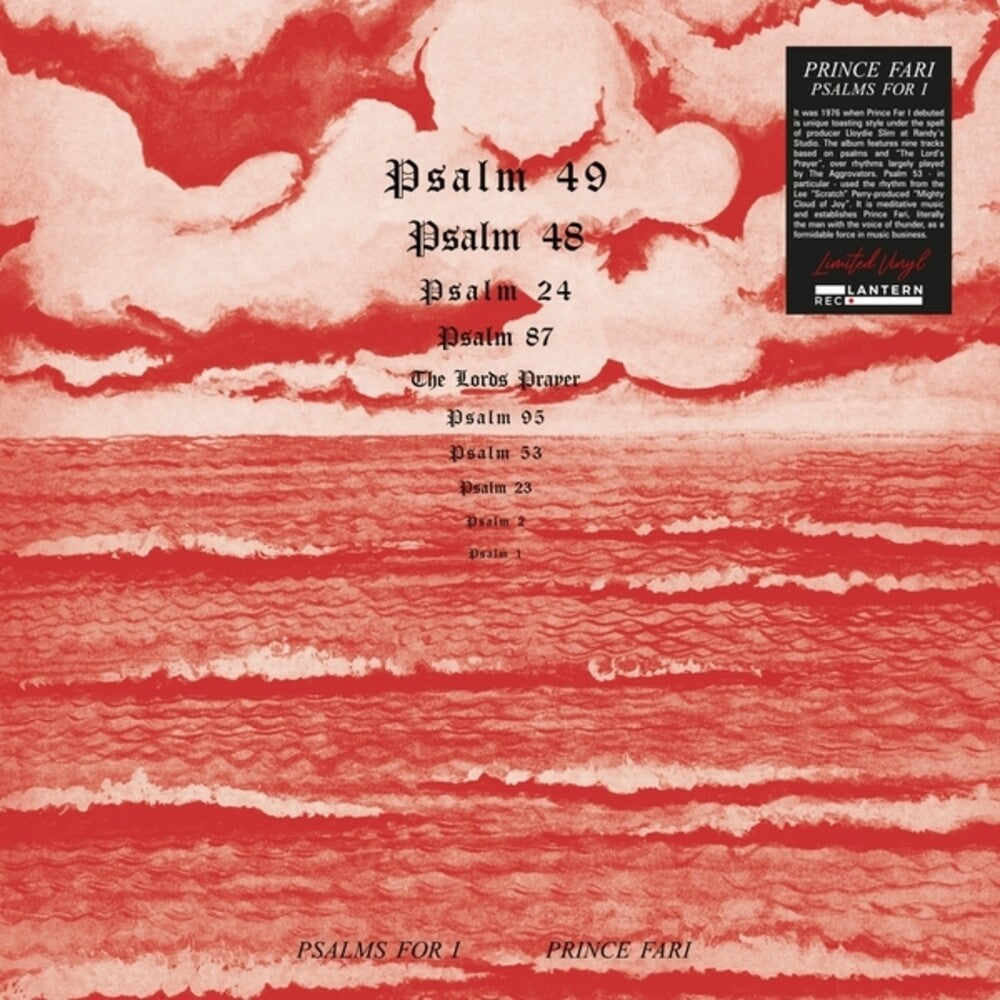 the album cover for Prince Far I - Psalms For I