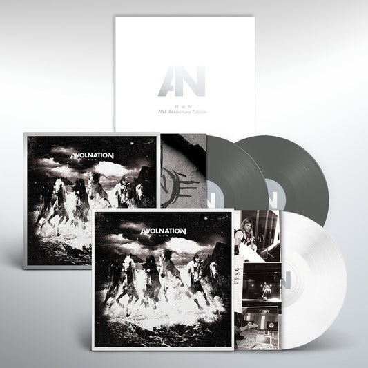 the album cover for Awolnation - Run (10th Anniversary Deluxe Edition) - [3 LP]