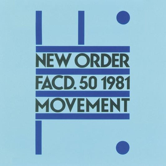 the album cover for New Order - Movement (Hol)