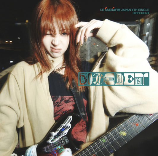 the album cover for LE SSERAFIM - Different (Huh Yunjin)