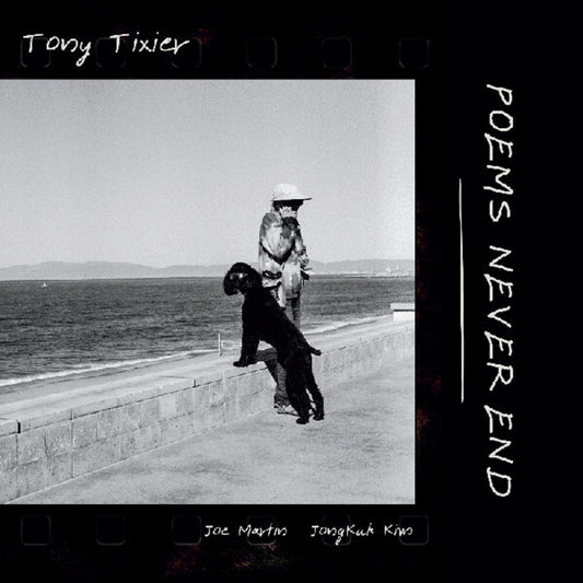 the album cover for Tony Tixier - Poems Never End (Uk)