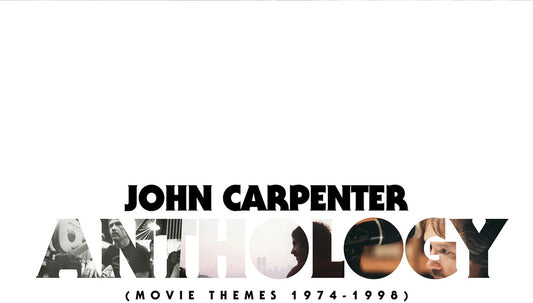 the album cover for John Carpenter  (Blue) (Colv) - Anthology: Movie Themes 1974-1998 (Blue) [Colored Vinyl]