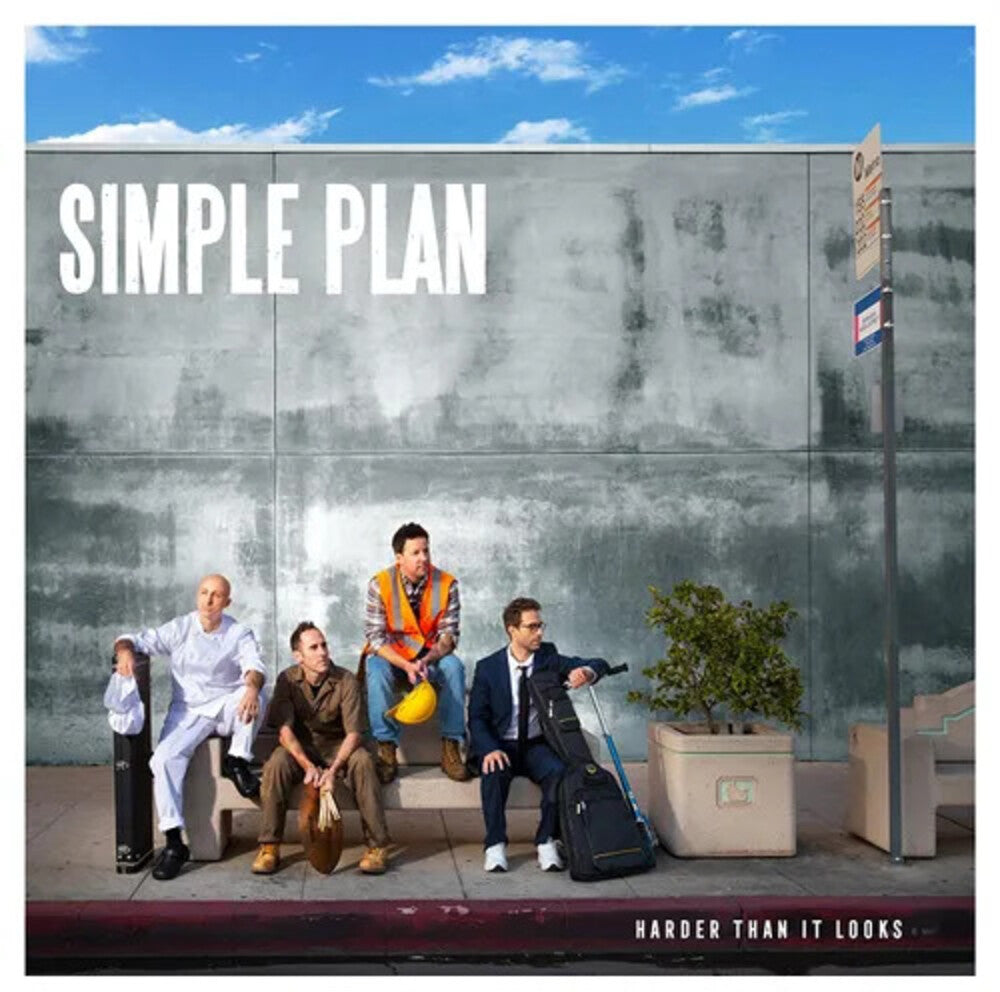 the album cover for Simple Plan - Harder Than It Looks (Blue) [Colored Vinyl] [Limited Edition] (Ofgv)