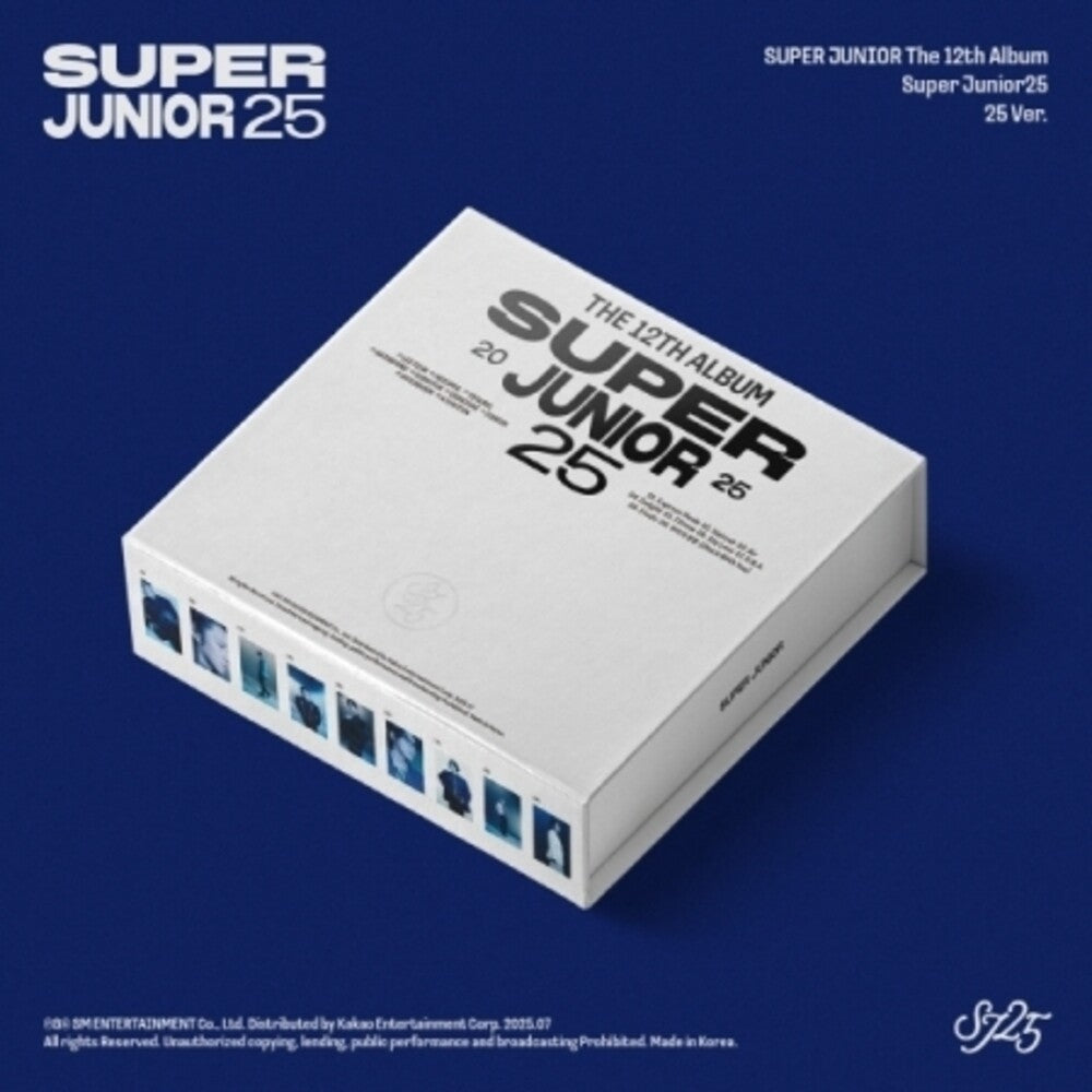 the album cover for Super Junior - Super Junior25 - 25 Version - incl. 72pg Photobook, Invitation Card, Mini-Poster Book, Sticker Set, Balloon, 2 Photocards w/Enve