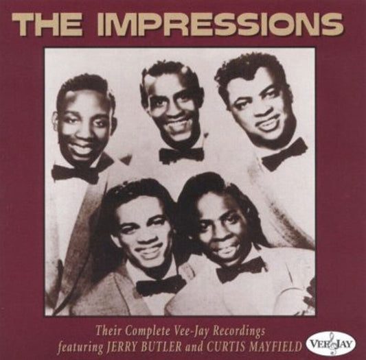 the album cover for Impressions - Their Complete Vee-Jay Recordings