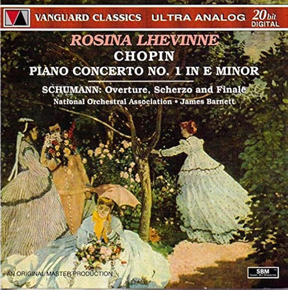 the album cover for Rosina Lhevinne - Chopin: Piano Concerto No 1 Schumann: Overture