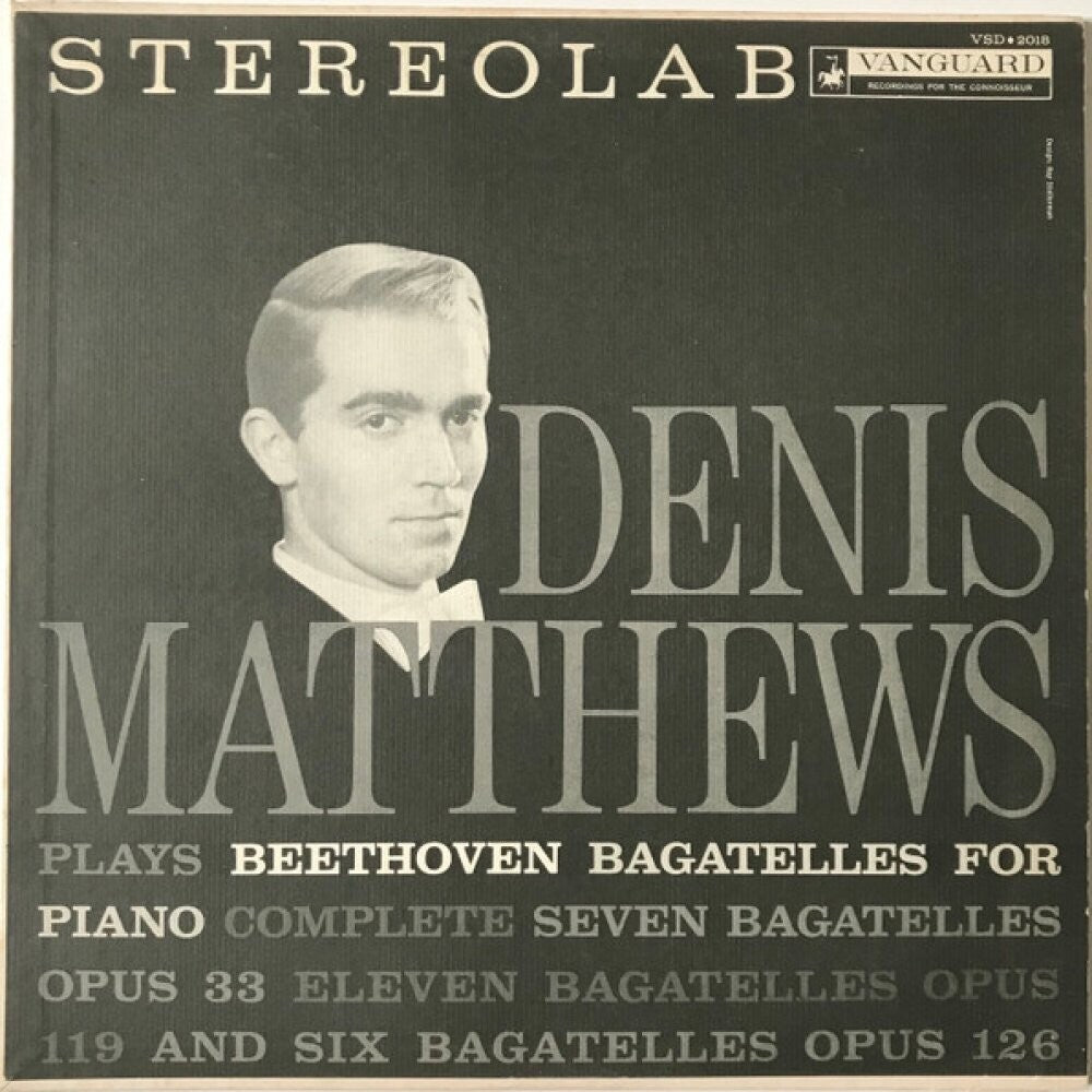 the album cover for Denis Matthews - Beethoven: Bagatelles Opp. 33