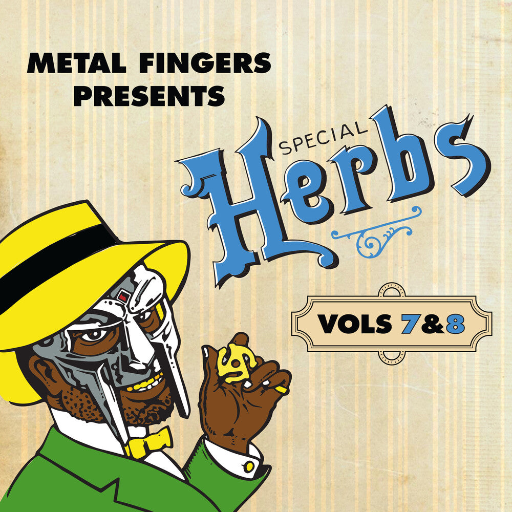 the album cover for MF DOOM - Metal Fingers Presents: Special Herbs Vol. 7 & 8