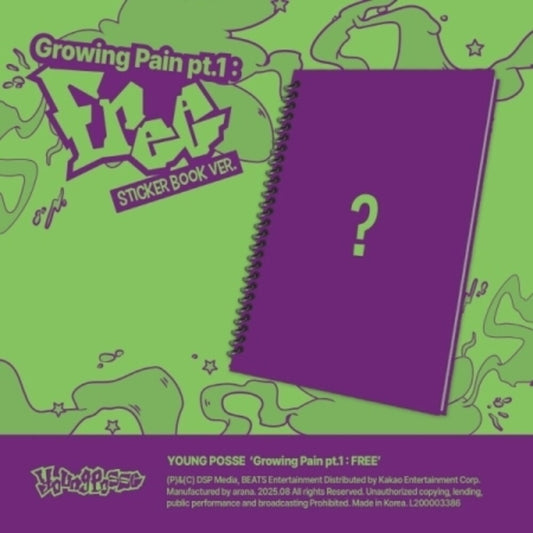 Young Posse - Growing Pain Pt.1: Free - Sticker Book Version [CD]