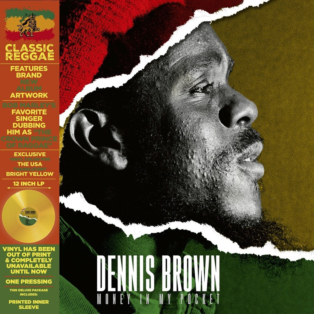 Pre-Order: Dennis Brown - Money In My Pocket [Colored Vinyl] [Deluxe] [Limited Edition] (Ylw) [Remastered]