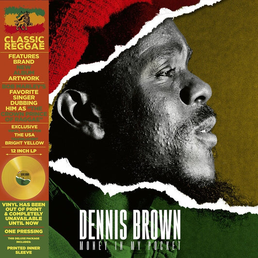 Pre-Order: Dennis Brown - Money In My Pocket [Colored Vinyl] [Deluxe] [Limited Edition] (Ylw) [Remastered]