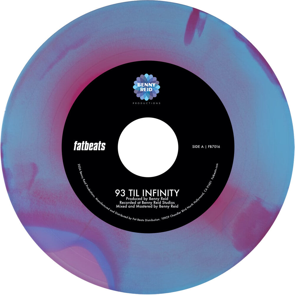 Pre-Order: Benny Reid - 93 'Til Infinity b/w Day One -  [hot pink, baby blue, and violet tri-color swirl vinyl]