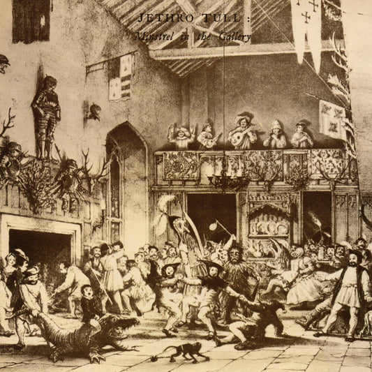 the album cover for Jethro Tull - Minstrel In The Gallery (Rktbr25) (Aniv) (Bme)
