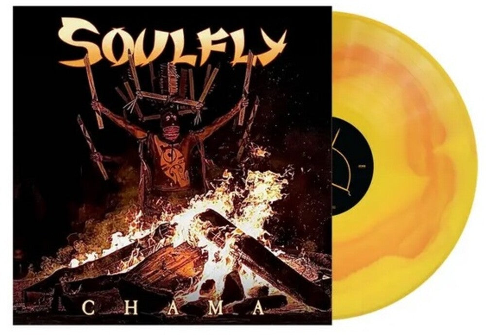 the album cover for Soulfly - Chama [Colored Vinyl] (Gate) (Org) (Ylw)