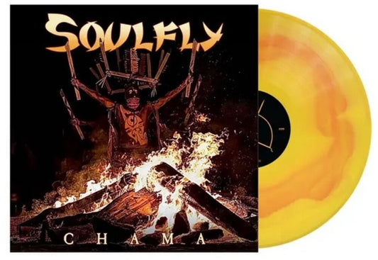 the album cover for Soulfly - Chama [Colored Vinyl] (Gate) (Org) (Ylw)