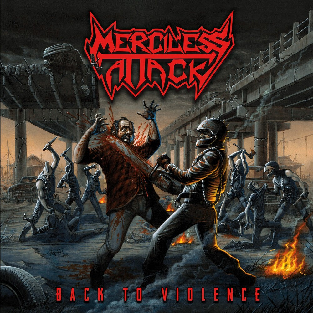 the album cover for Merciless Attack - Back To Violence [Reissue]