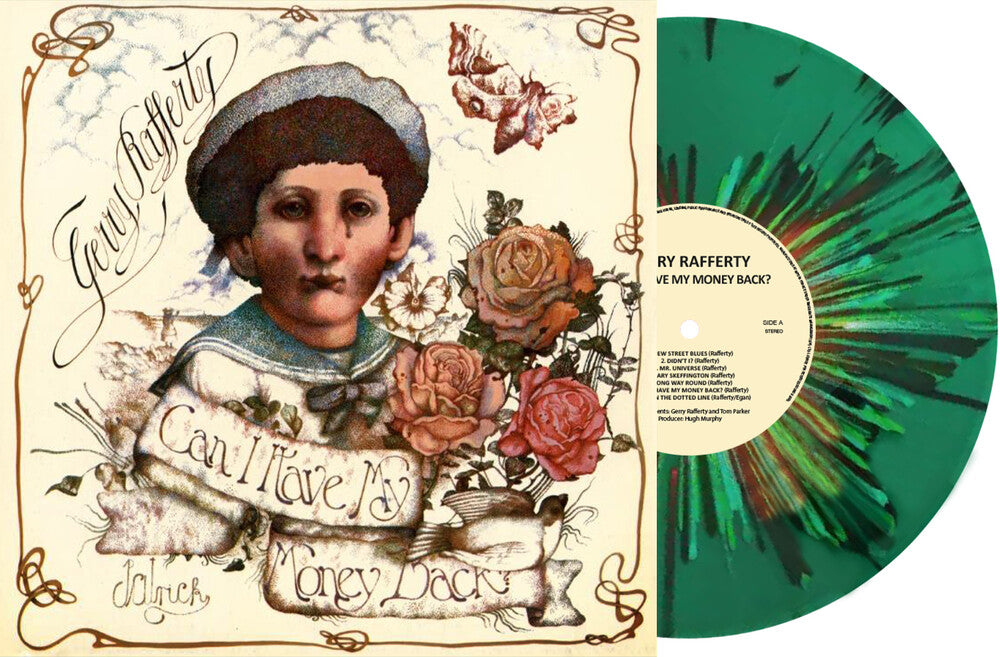 the album cover for Gerry Rafferty - Can I Have My Money Back - Ltd Green Vinyl [Colored Vinyl]