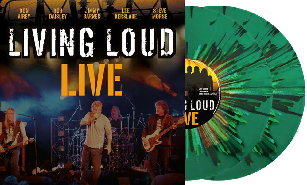 the album cover for LIVING LOUD - Live - Ltd Green Vinyl [Colored Vinyl] (Grn) [Limited Edition] (Spla)