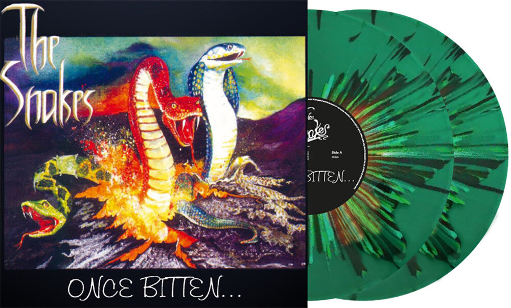 the album cover for Snakes - Once Bitten - Ltd Green Vinyl [Colored Vinyl] (Grn) [Limited Edition]