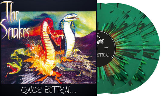the album cover for Snakes - Once Bitten - Ltd Green Vinyl [Colored Vinyl] (Grn) [Limited Edition]