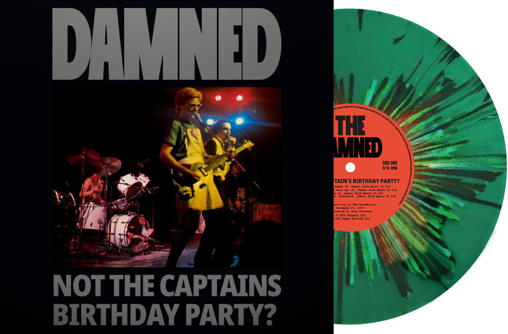 the album cover for Damned - Not The Captain's Birthday Party - Ltd Green Vinyl