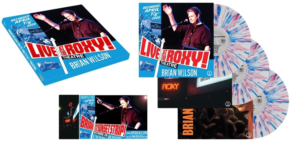 Pre-Order: Brian Wilson - Live At The Roxy Theatre [Indie Exclusive White + Red & Blue Splatter 140g 3LP]