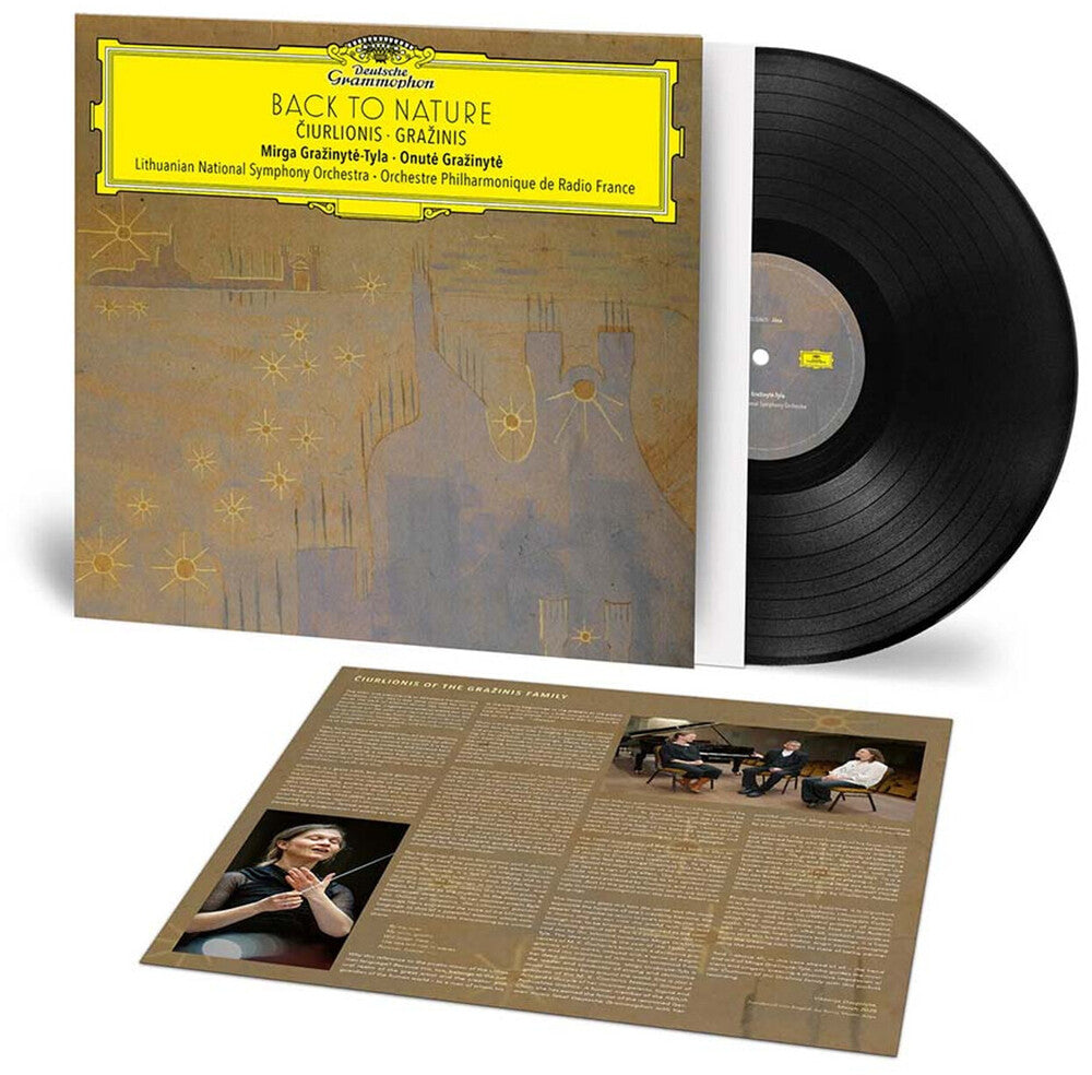 the album cover for Grazinyte-Mirga Tyla  / Grazinyte,Onute - Back To Nature: Ciurlionis & Grazinis