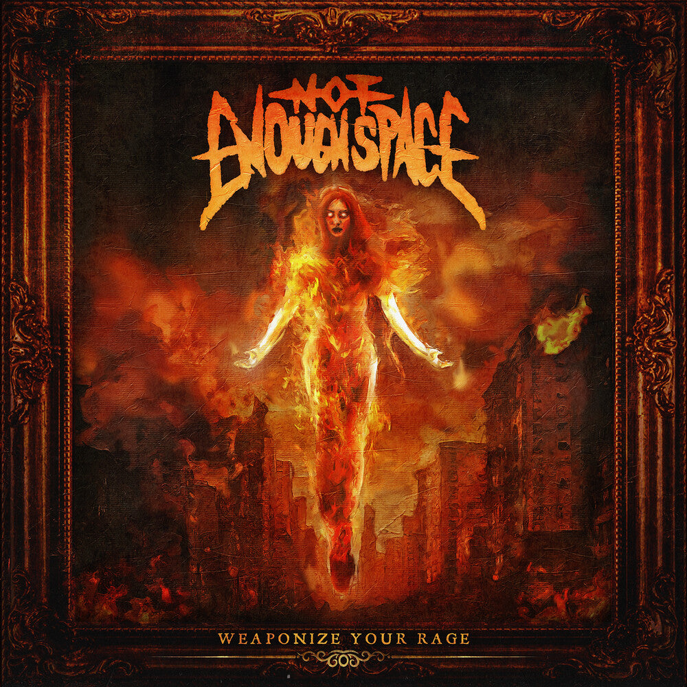 the album cover for Not Enough Space - Weaponize Your Rage - Electric Blue [Colored Vinyl] (Ofgv)