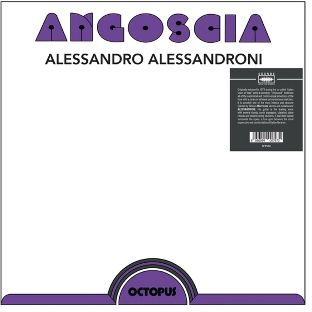 the album cover for Alessandro Alessandroni - Angoscia