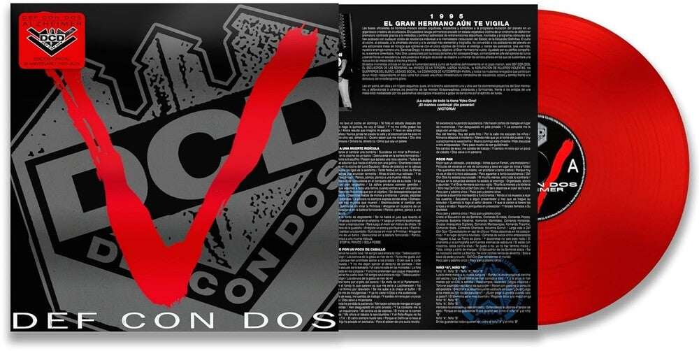 the album cover for Def Con Dos - Alzheimer - Red Vinyl [Colored Vinyl] (Red) (Spa)
