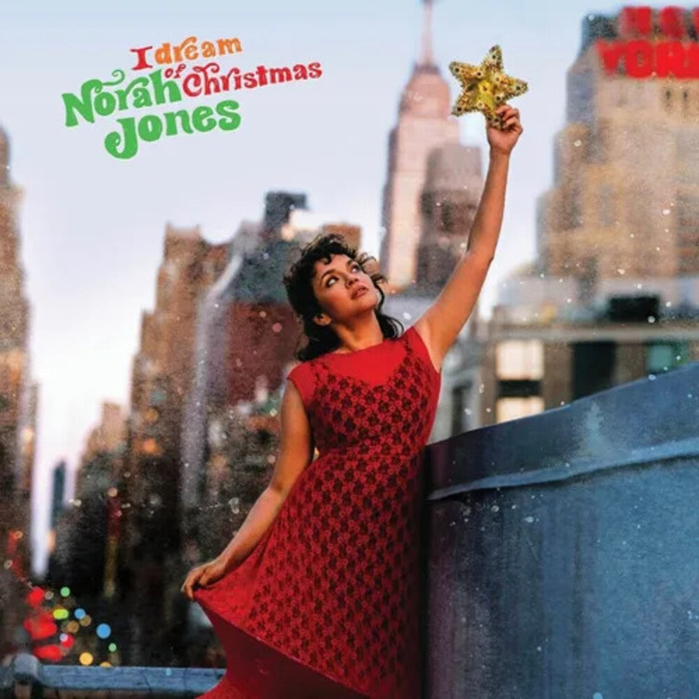 the album cover for Norah Jones - I Dream Of Christmas [Colored Vinyl] [Limited Edition] (Red) (Wht)
