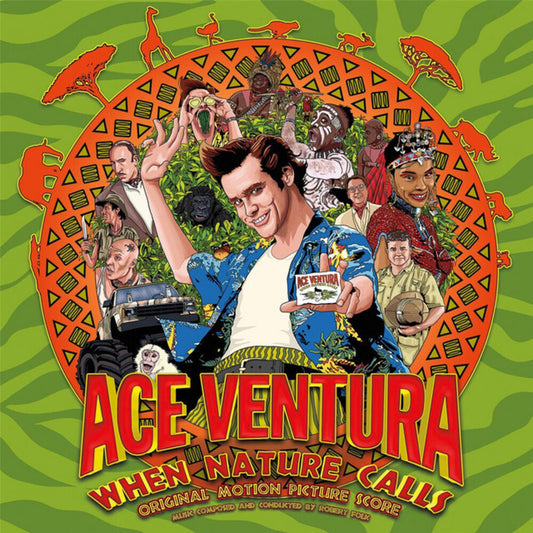 the album cover for Robert Folk  (Colv) (Grn) - Ace Ventura: When Nature Calls - O.S.T. [Colored Vinyl]