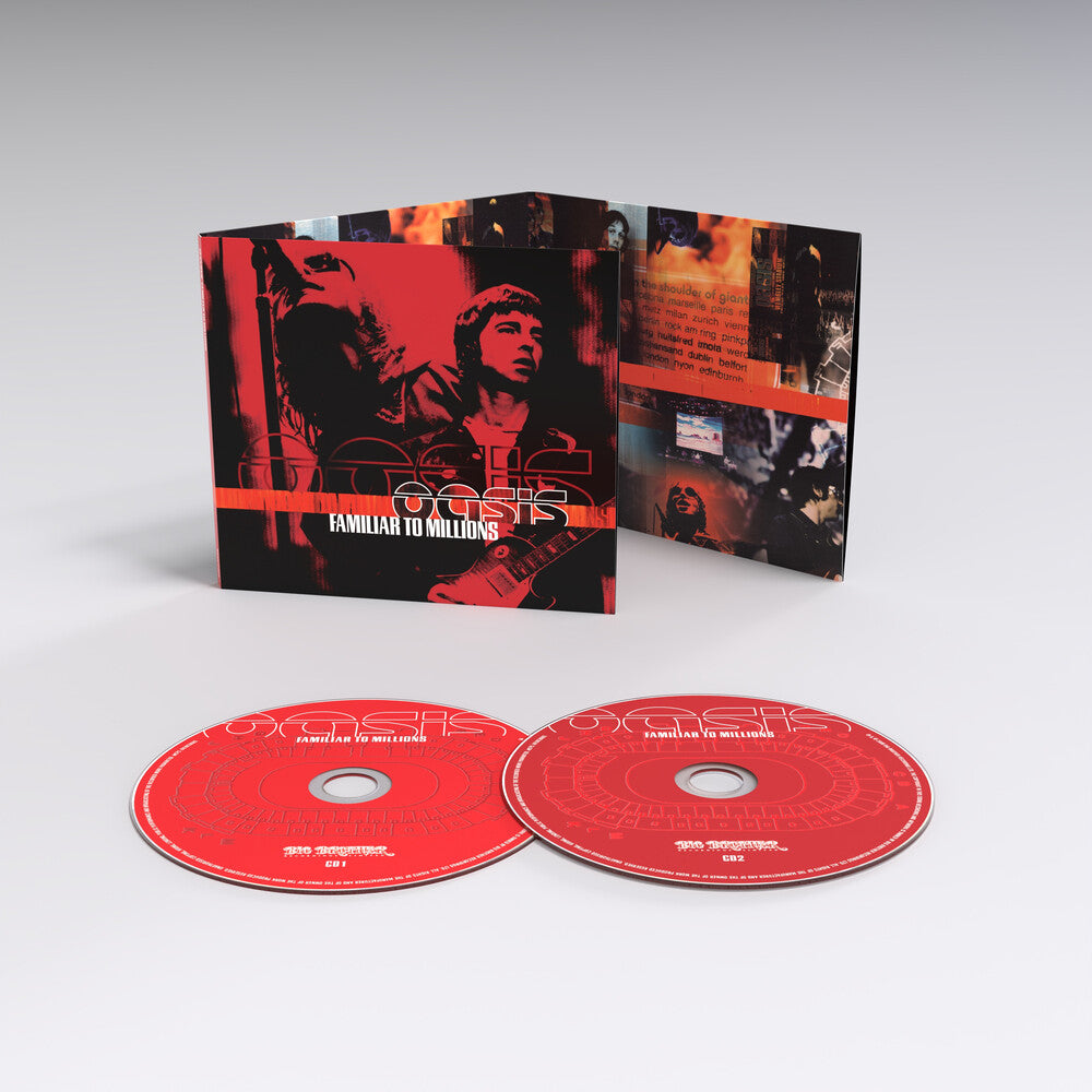 the album cover for Oasis - Familiar To Millions -  [2CD]