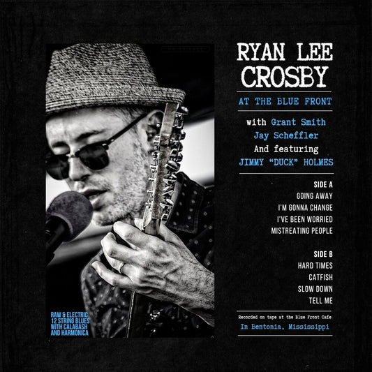 the album cover for Ryan Crosby  Lee - At The Blue Front