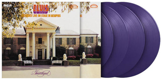 the album cover for Elvis Presley - Recorded Live On Stage In Memphis [180g Purple Vinyl]