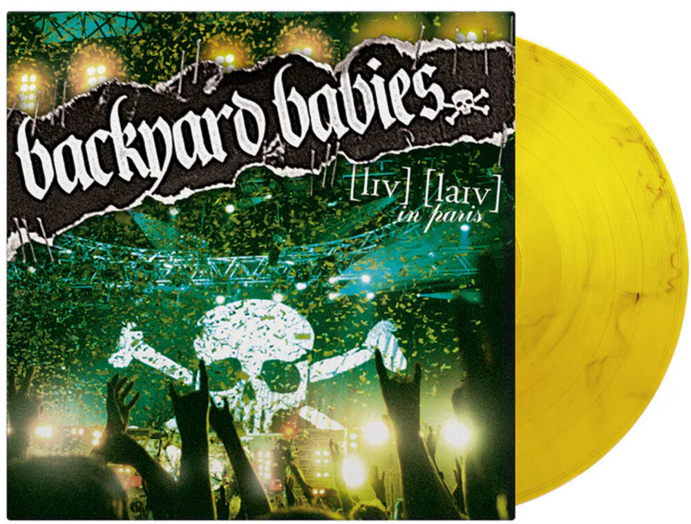 the album cover for Backyard Babies - Live Live In Paris (Blk) [Colored Vinyl] [Limited Edition] [180 Gram] (Ylw)