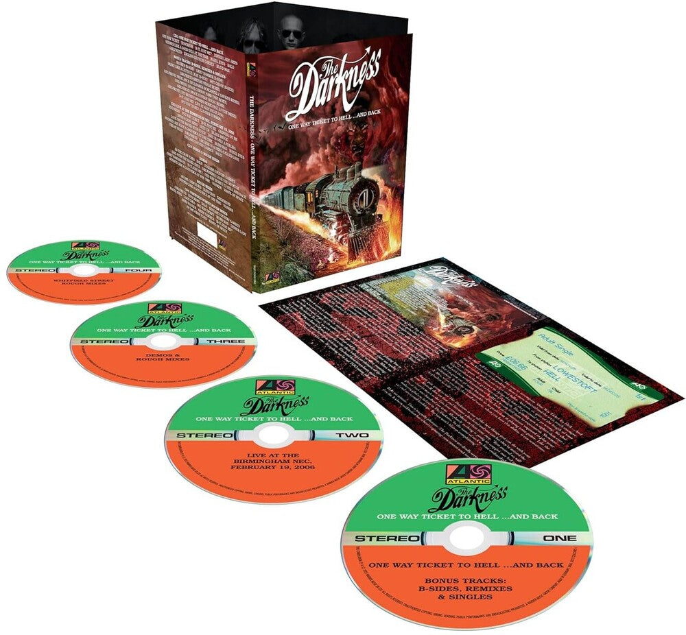 the album cover for Darkness - One Way Ticket To Hell And Back (Box) (Aniv)