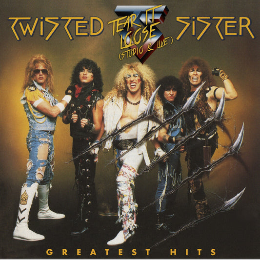 the album cover for Twisted Sister - Greatest Hits [Clear Vinyl] [Limited Edition] (Red) (Aniv)