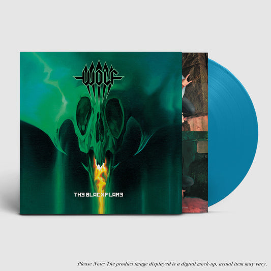 the album cover for Wolf - Black Flame [Colored Vinyl] [Limited Edition] (Trq)