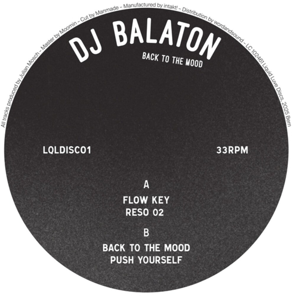 the album cover for DJ Balaton - Back To The Mood (Ep)