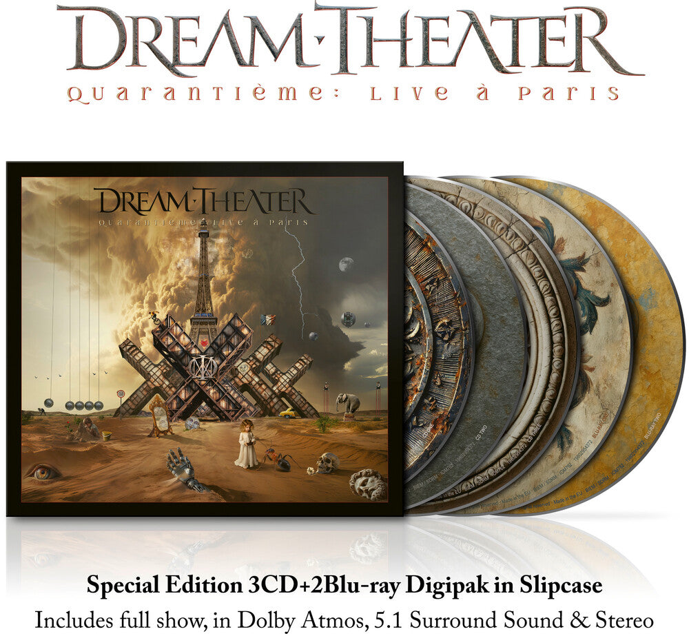 the album cover for Dream Theater - Quarantieme: Live A Paris [3CD + 2 Blu-ray]