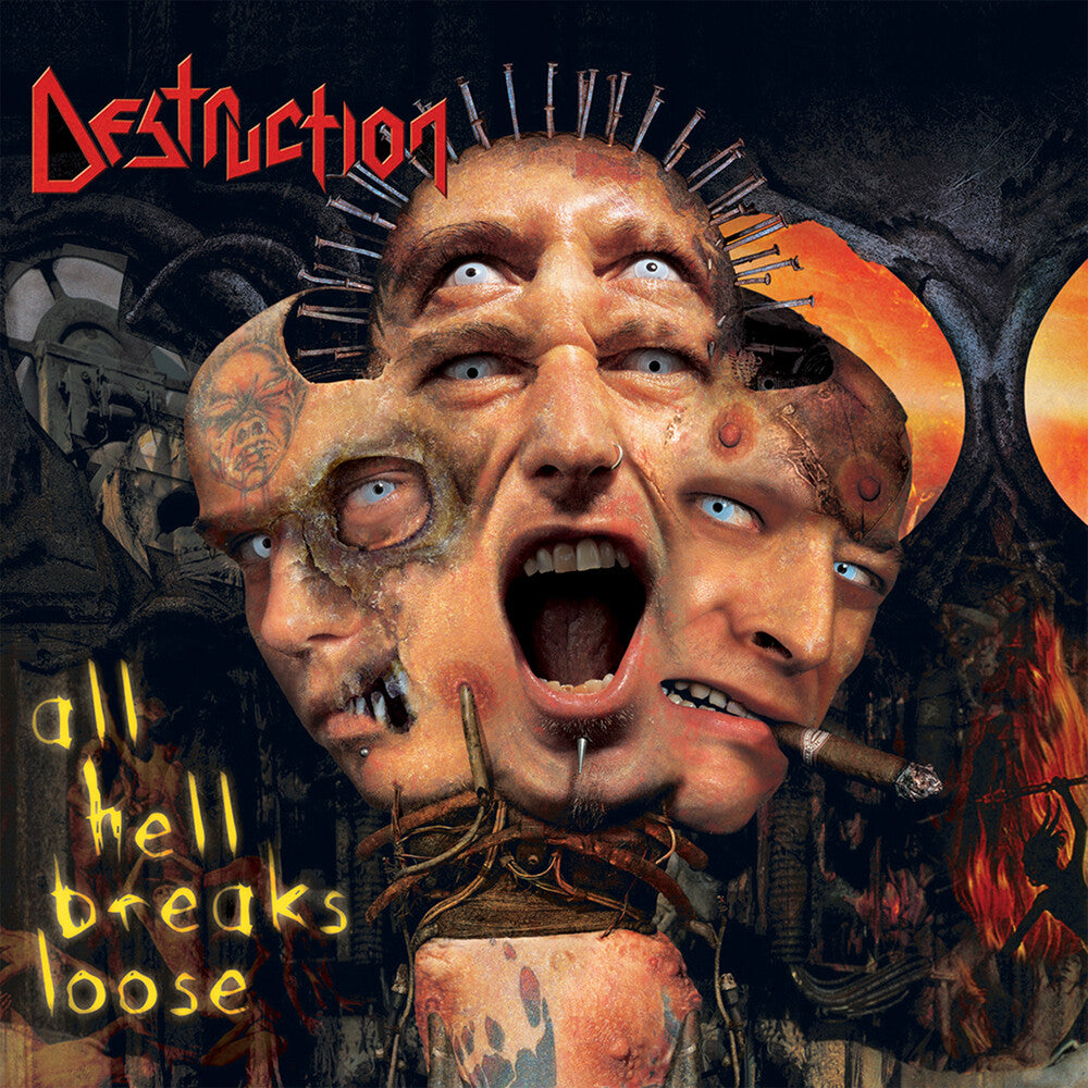 the album cover for Destruction - All Hell Breaks Loose (Gate)