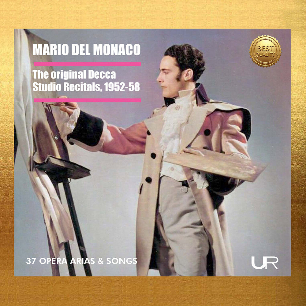 the album cover for Mario Monaco  Del - Mario Del Monaco: Original Decca Studio Recitals 1