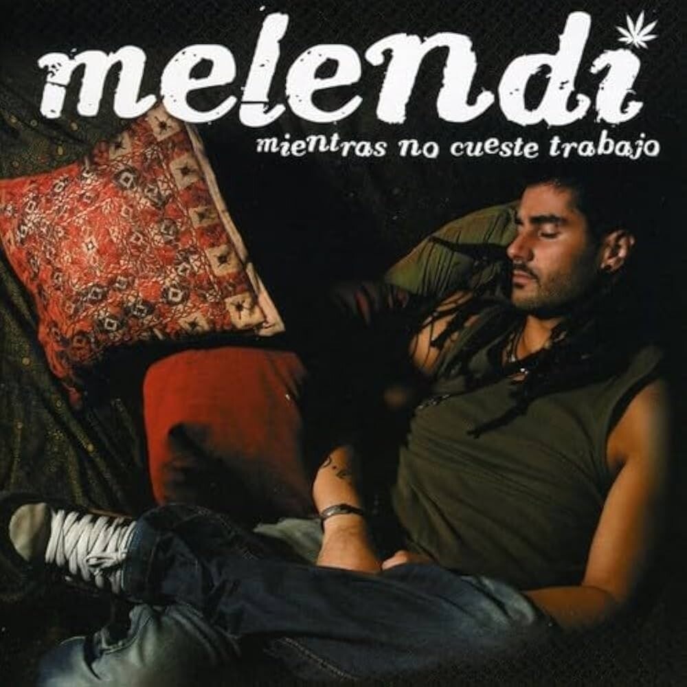 the album cover for Melendi - Mientras No Cueste Trabajo - Purple Vinyl [Colored Vinyl]