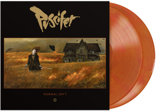 the album cover for Puscifer - Normal Isn't [Indie Exclusive Orange Swirl 2LP]