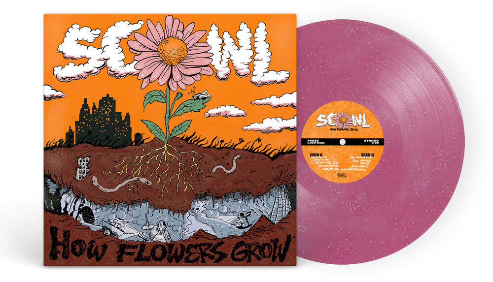 the album cover for Scowl - How Flowers Grow [Colored Vinyl] (Viol)