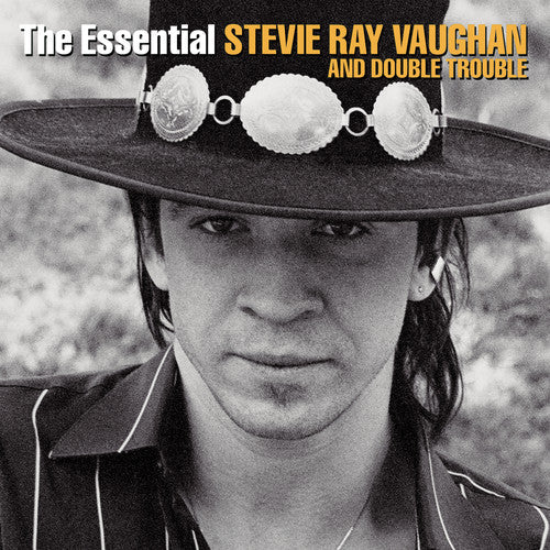 the album cover for Stevie Ray Vaughan - Essential Stevie Ray Vaughan