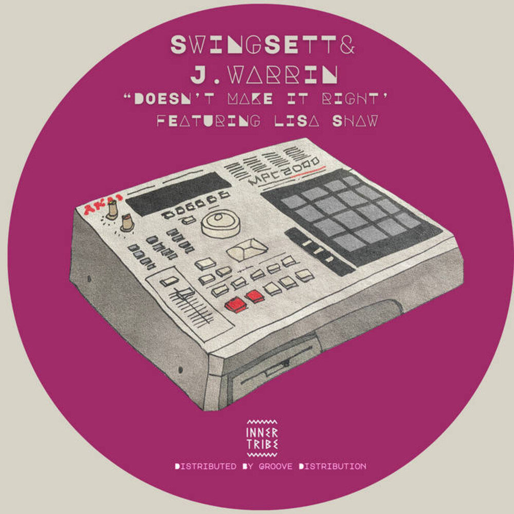 the album cover for Swingsett & J.Warrin - Doesn't Make It Right (2025 Remixes)